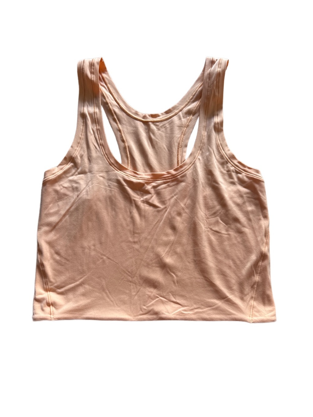 Lululemon Peach Racerback Seamless Crop Tank Size 4